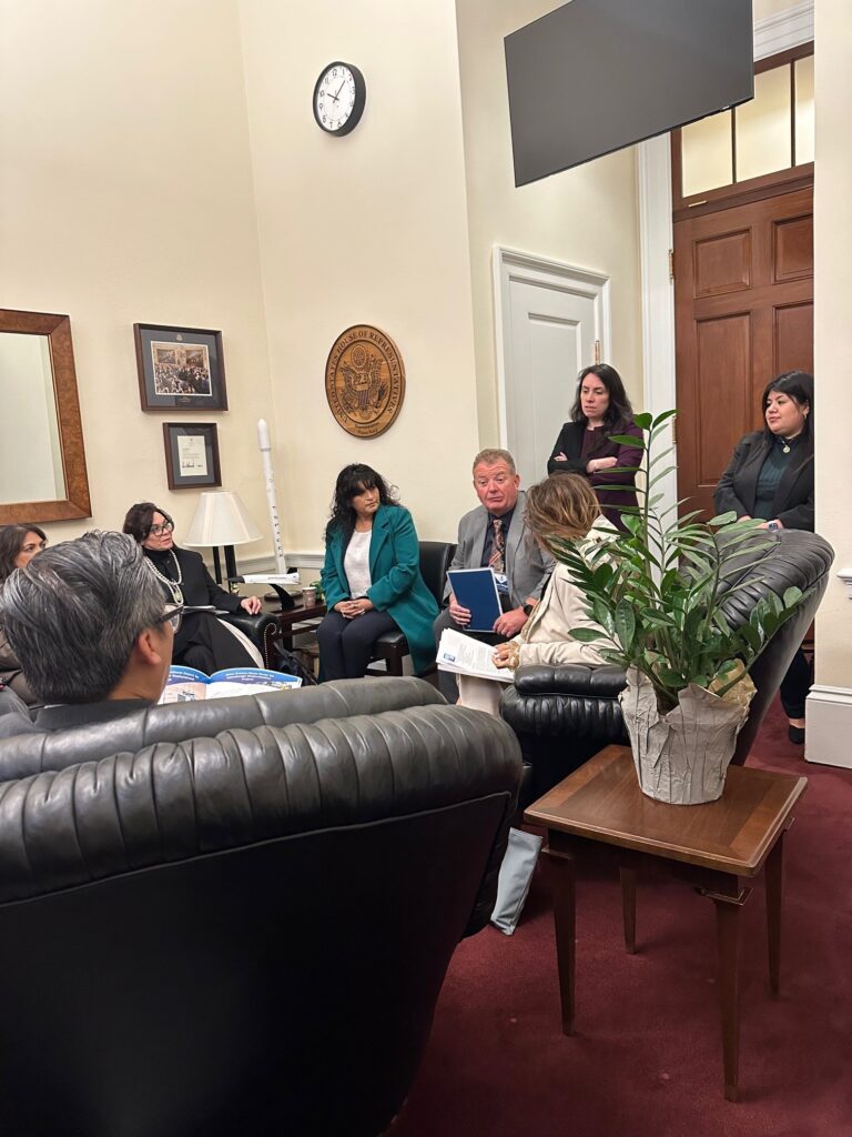 Delegation speaking with Congressman Fong